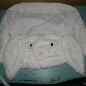 Pottery Barn Kids Long Ear Bunny Easter Basket Liner "Wake" Sz L (UU-26)